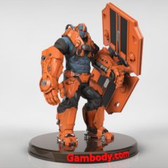 preview of Paragon Steel 3D Printable Design | Static Figure 