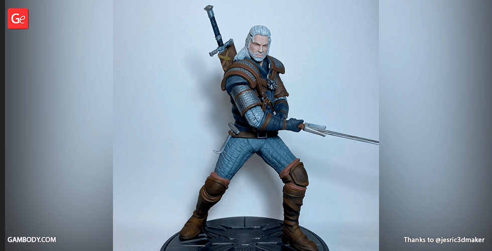 Buy Witcher 3D Printing Figurine | Assembly