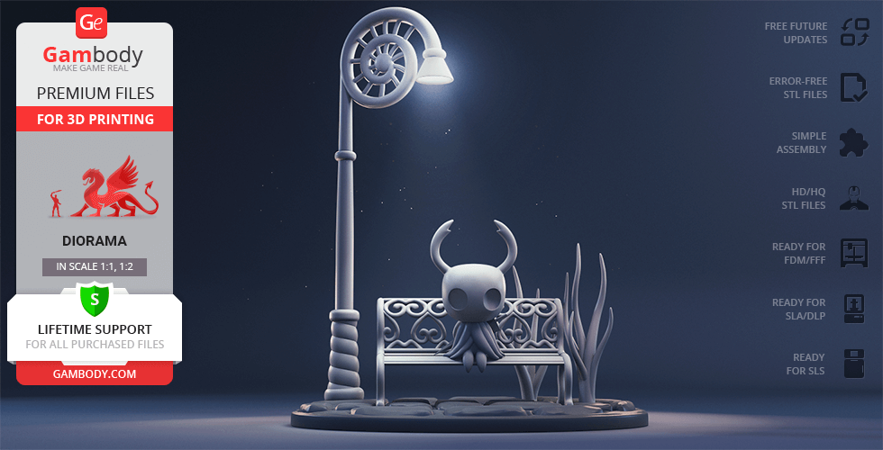 Buy Hollow Knight 3D Printing Figurine in Diorama | Assembly