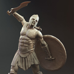preview of Odyssey Spartan Warrior 3D Printing Figurine | Assembly