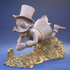 preview of Scrooge McDuck 3D Printing Figurine | Assembly
