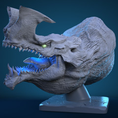preview of Otachi Bust 3D Printing Figurine | Assembly