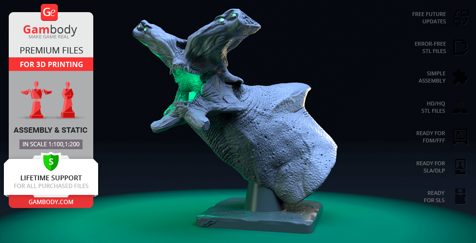 Buy Slattern Bust 3D Printing Figurine | Assembly