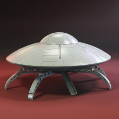 preview of Martian Flying Saucer 3D Printing Model | Assembly + Action