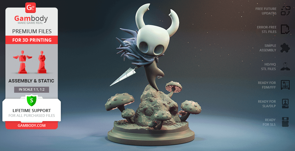 Buy Hollow Knight Adventure 3D Printing Figurine | Assembly