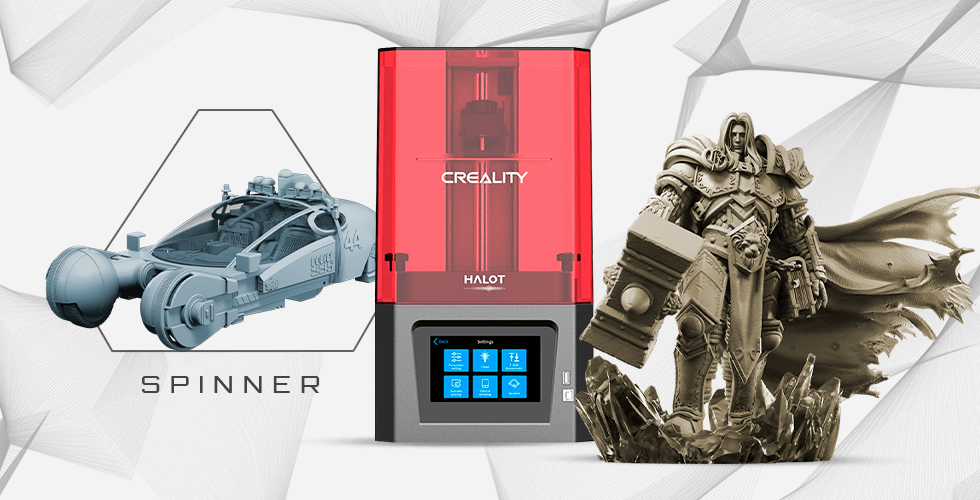 Buy Creality Resin 3D Printer + Arthas + Police Spinner