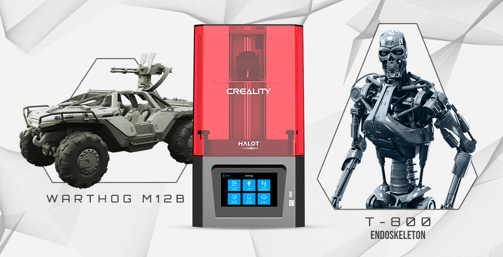 Buy Creality Resin 3D Printer + T-800 Endoskeleton + Warthog M12B