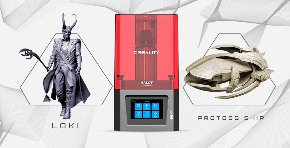 Buy Creality Resin 3D Printer + Protoss Carrier + Loki
