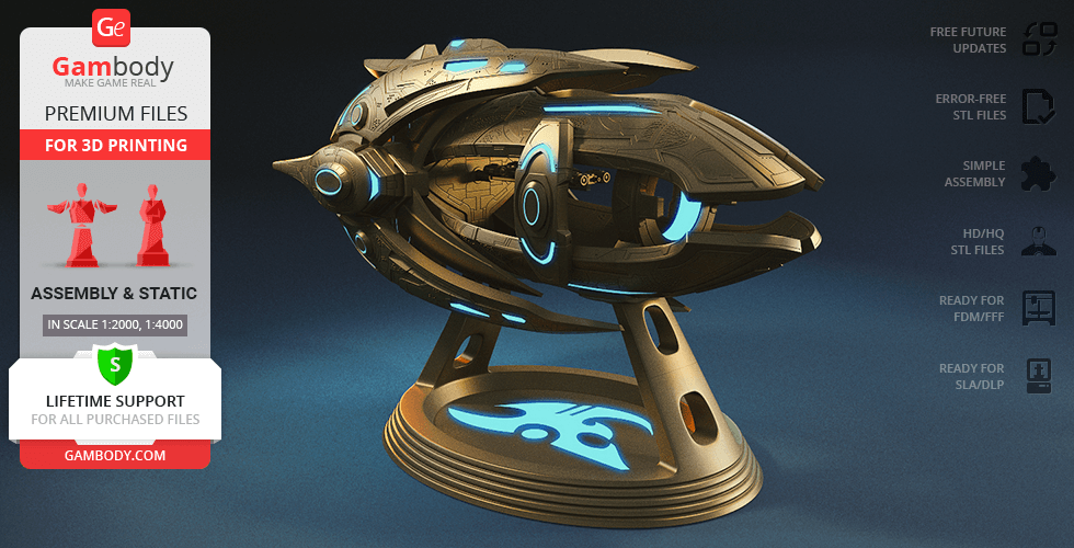 Buy Protoss Carrier 3D Printing Model | Assembly