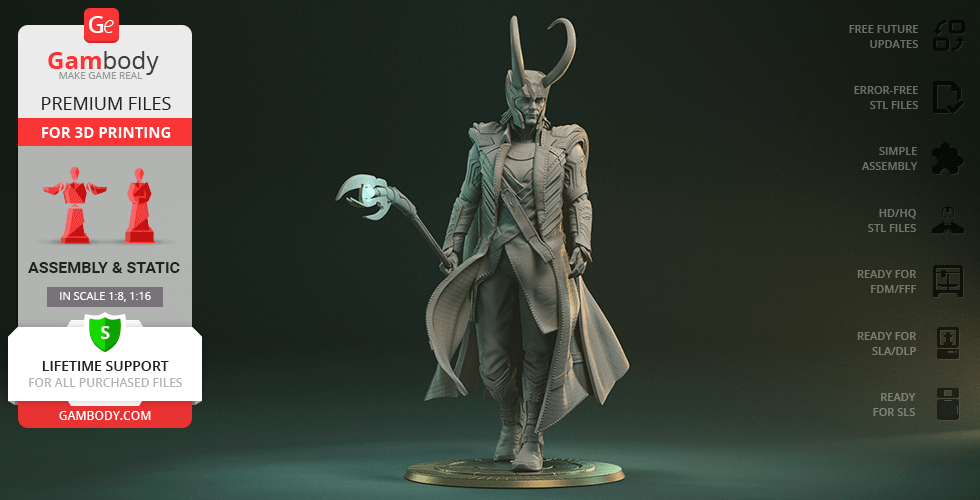 Buy Loki 3D Printing Figurine | Assembly