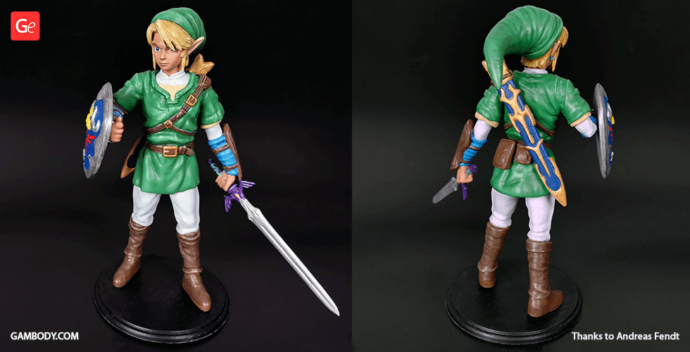 STL file The Legend of Zelda - Link 🔗・Model to download and 3D print・Cults