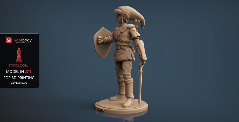 STL file The Legend of Zelda - Link 🔗・Model to download and 3D print・Cults