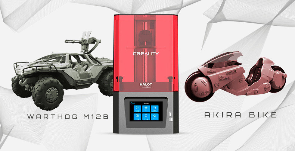 Buy Creality Resin 3D Printer + Warthog M12B + Akira Bike