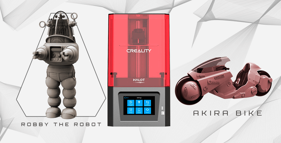 Buy Creality Resin 3D Printer + Akira Bike + Robby the Robot