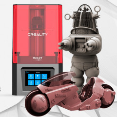 preview of Creality Resin 3D Printer + Akira Bike + Robby the Robot