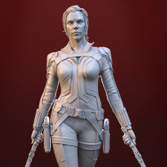 preview of Black Widow 3D Printing Figurine | Assembly