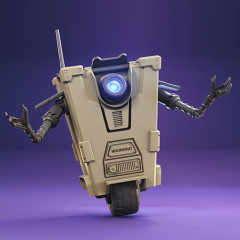 preview of Borderlands Claptrap 3D Printing Model | Assembly + Action