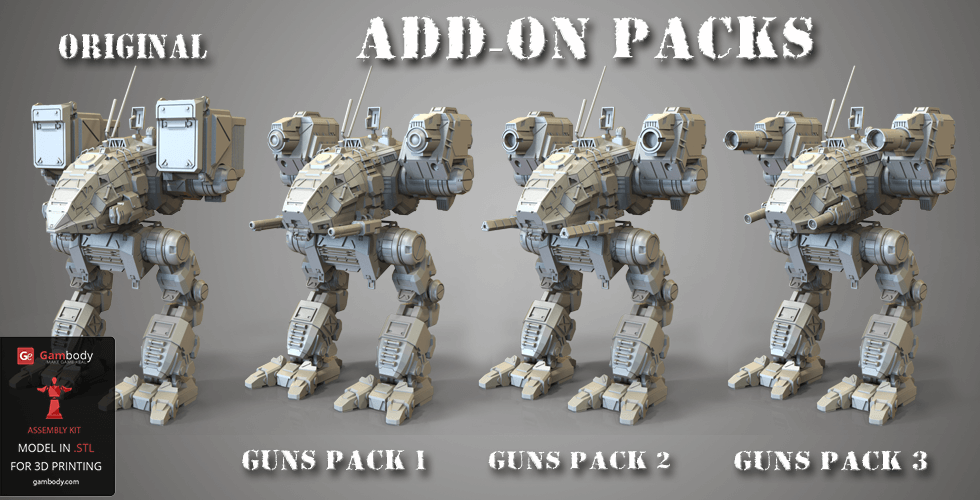 Buy MWO Catapult Weapon Pack for 3D Printing | Assembly