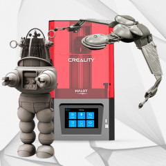 preview of Creality Resin 3D Printer + Robby the Robot + Klingon Bird-of-Prey