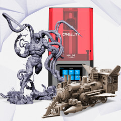 preview of Creality Resin 3D Printer + Carnage + Jules Verne Train Locomotive