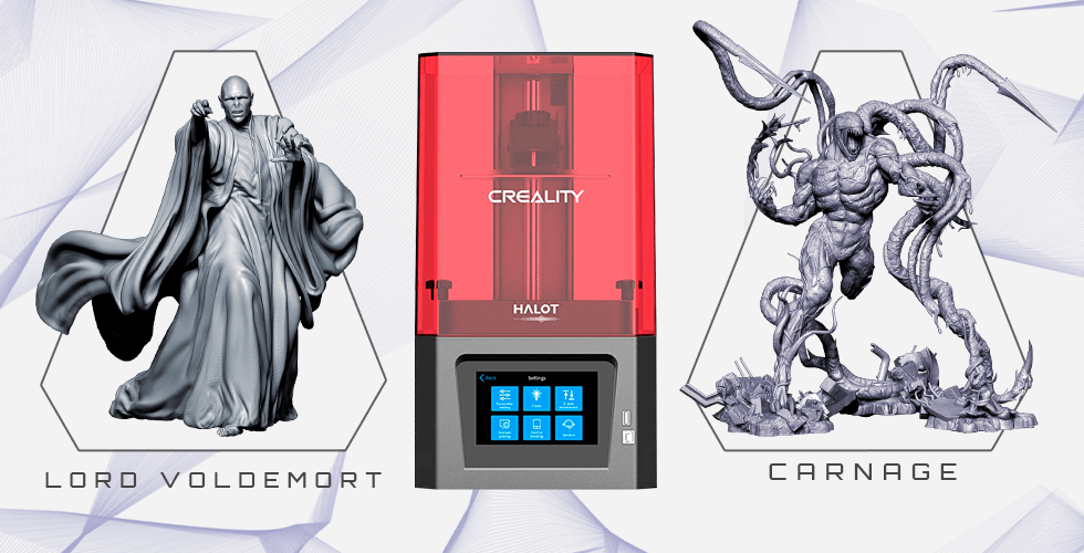 Buy Creality Resin 3D Printer + Carnage + Lord Voldemort