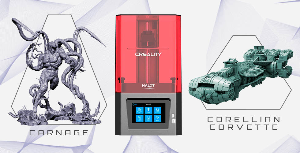 Buy Creality Resin 3D Printer + Carnage + Corellian Corvette