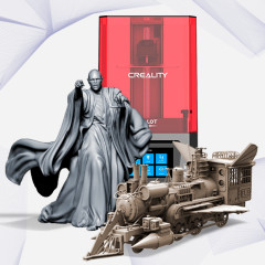 preview of Creality Resin 3D Printer + Lord Voldemort + Jules Verne Train Locomotive