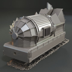 preview of Jules Verne Train Tender 3D Printing Model | Assembly + Action