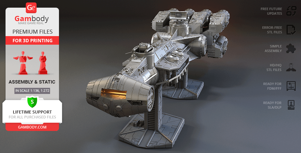 Buy Corellian Corvette 3D Printing Model | Assembly