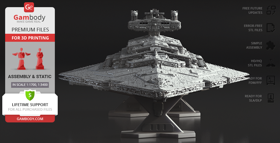 Vaisseau spatial miniature Lego star wars modele imperial star destroyer