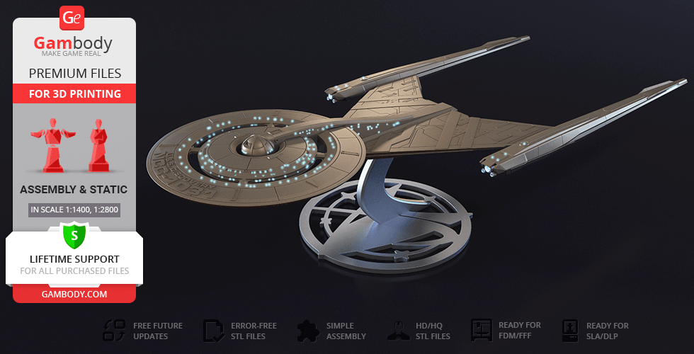 Buy USS Discovery NCC-1031 3D Printing Model | Assembly