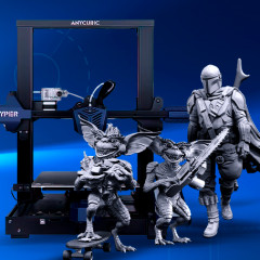 preview of Anycubic Vyper 3D Printer + The Mandalorian + Evil Gremlins