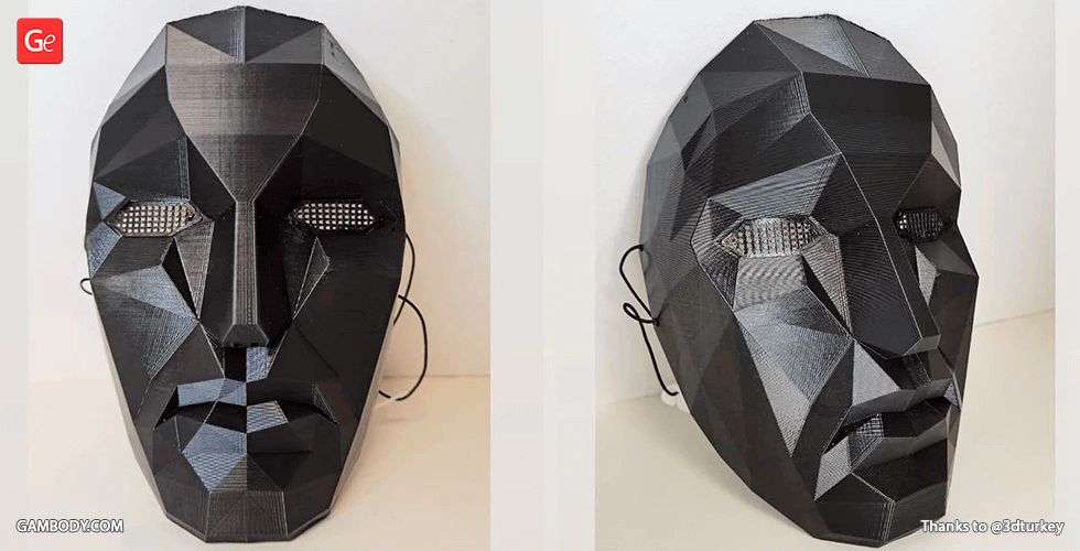 Buy Halloween Squid Game Mask for 3D Printing | Assembly