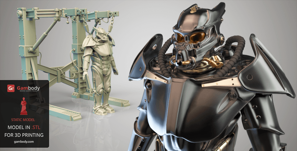 Buy Enclave Power Armor 3D Miniature | Static