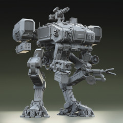 preview of MOOSE Mech 3D Printing Model | Assembly + Action