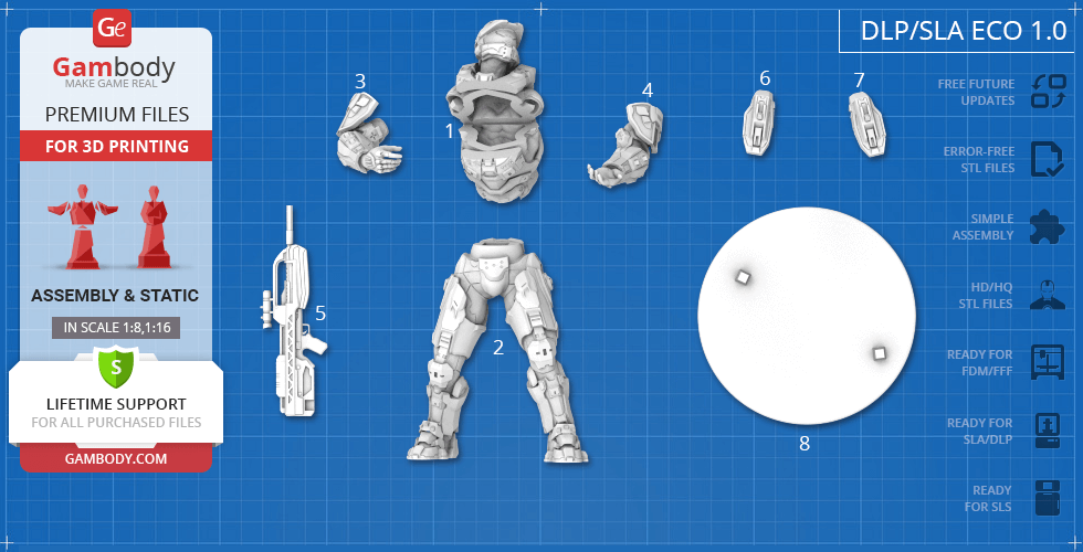 STL file halo combat evolved: master chief 😇・3D print design to