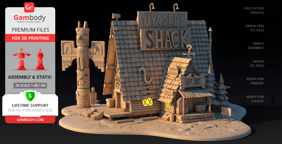 Buy Mystery Shack 3D Printing Model | Assembly