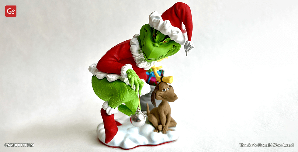 3D Cartoon Grinch Character T-Pose