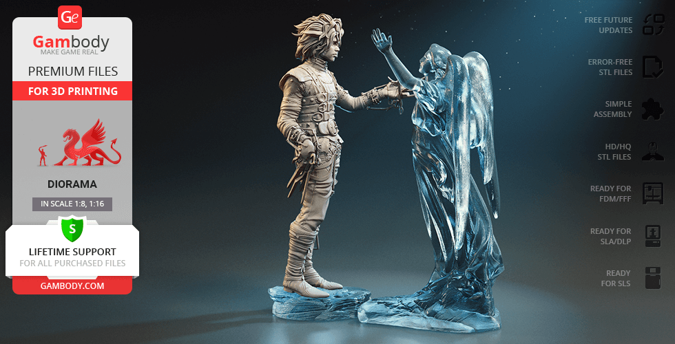 Buy Edward Scissorhands 3D Printing Figurine in Diorama | Assembly