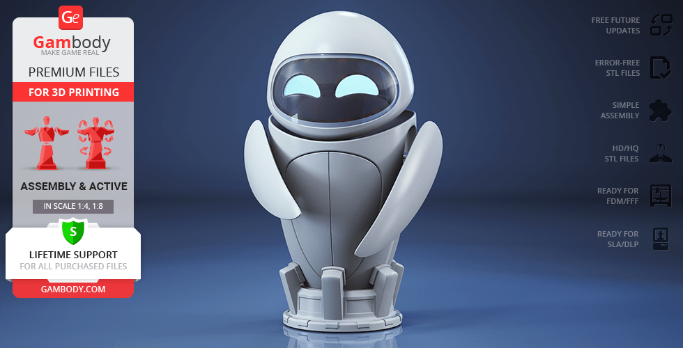 Buy EVE 3D Printing Model | Assembly + Action