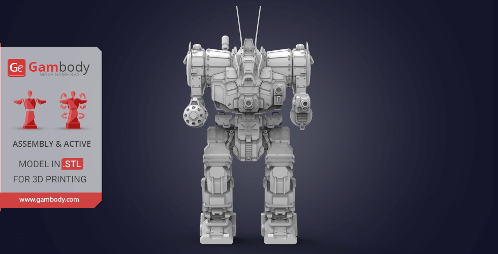 Buy MWO Zeus 3D Printing Model | Assembly + Action