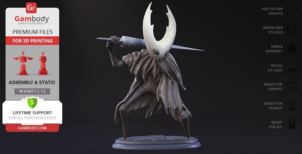 Buy Hollow Knight Pure Vessel 3D Printing Figurine | Assembly