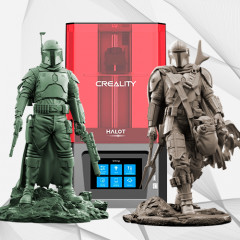 preview of Creality Resin 3D Printer + The Mandalorian + Boba Fett 2022