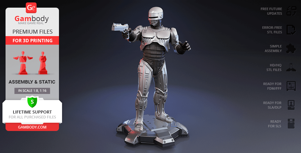 RoboCop 1987 - STL files for 3D Printing