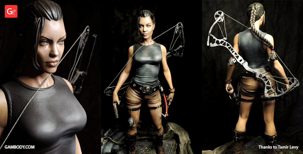 Buy Lara Croft Tomb Raider 3D Printing Figurine | Assembly
