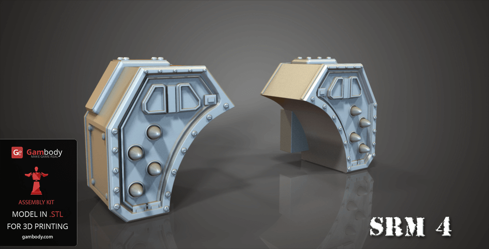 Two detailed, mechanical gun components from MWO Timber Wolf for 3D printing in STL format.
