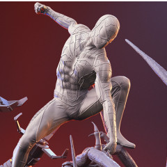 preview of Spider-Man 3D Printing Figurine in Diorama | Assembly
