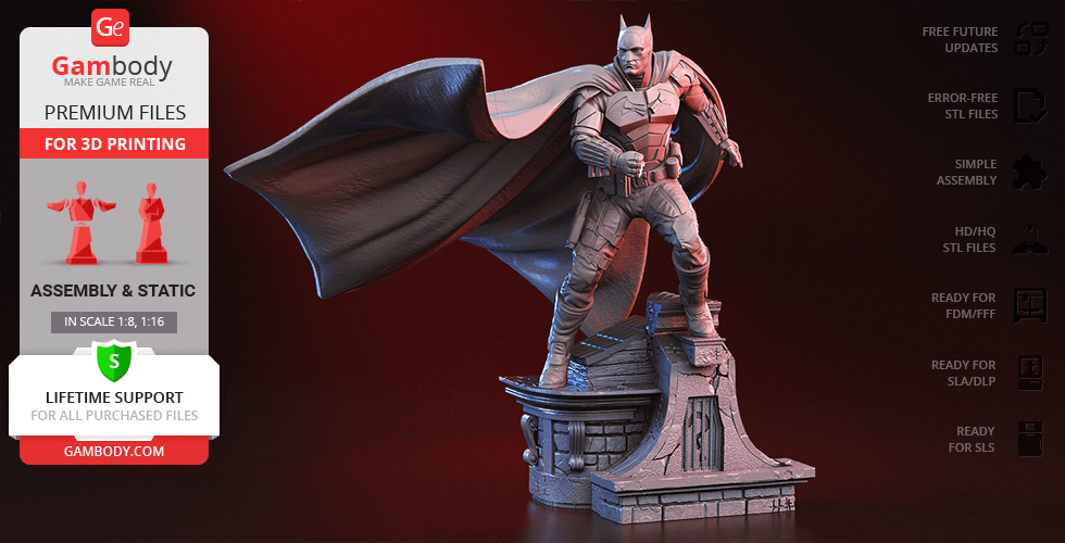 Buy The Batman 2022 3D Printing Figurine | Assembly