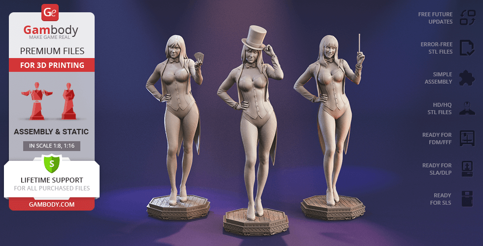 Buy Zatanna 3D Printing Figurine | Assembly