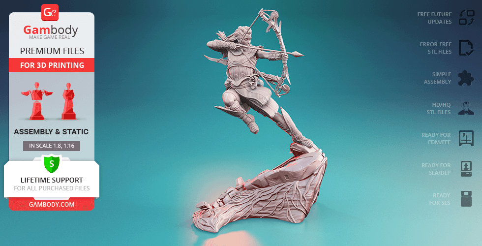 Buy Aloy Forbidden West 3D Printing Figurine | Assembly